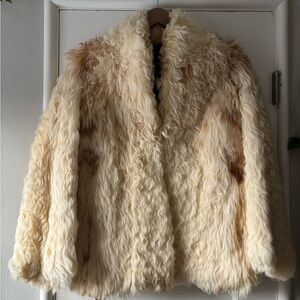 SOLD Vintage Mongolian Lamb Fur Coat